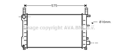 AVA QUALITY COOLING Радиатор, охлаждение двигателя FD2198